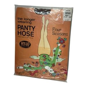 Vintage Four Seasons Pantyhose – Spice – Size 1 – New in Package